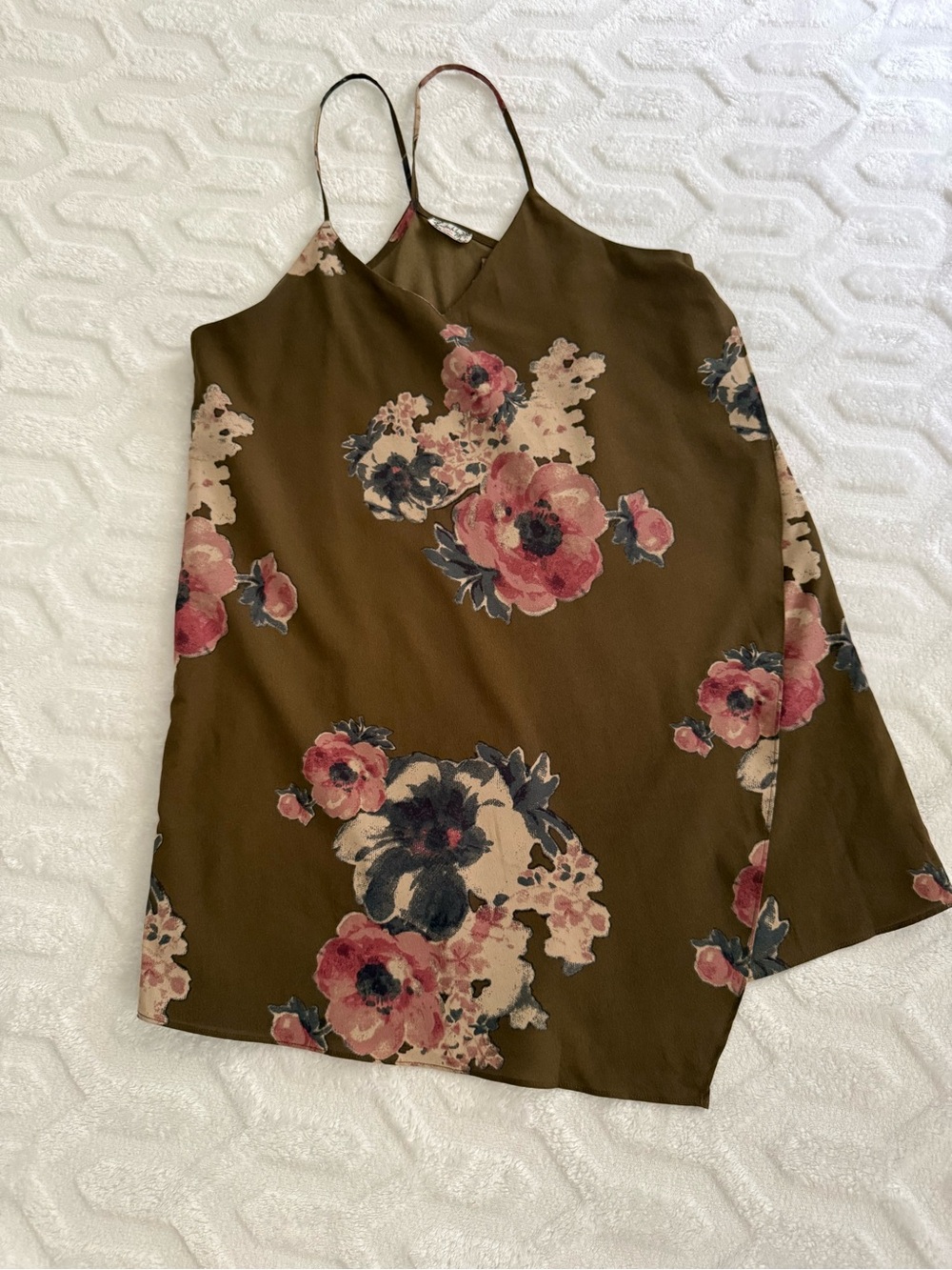 Intimately Free People Cascades Chemise Mushroom Floral XS